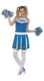 Vrouwen cheerleader pakje blauw