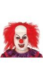 Warrige clown pruik rood