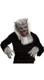 Weerwolf pluche masker met handen