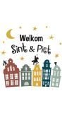 Welkom Sint & Piet raamstickers