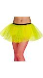 Wijde tutu dames neon geel