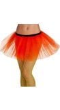 Wijde tutu dames neon oranje