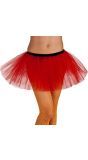 Wijde tutu dames rood