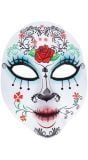 Wit day of the dead gezichtsmasker