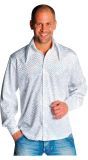 Witte disco blouse mannen