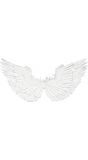 Witte engel vleugels met glitter
