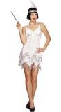Witte flapper jazz jurk