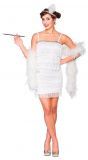 Witte flapper jurk