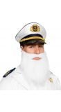 Witte marine kapitein baard