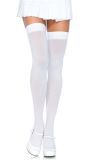 Witte plus size nylon kousen