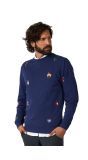 X-Mas Icons Navy Sweater Heren Opposuits