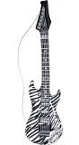 Zebra print gitaar opblaasbaar