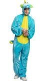 Zeepaardje outfit blauw volwassenen 195cm