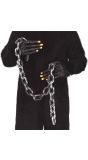 Zilveren dikke ketting halloween