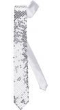 Zilveren glitter stropdas