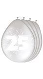 Zilveren jubileum 25 jaar ballonnen 8 stuks