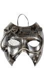 Zilveren steampunk masker