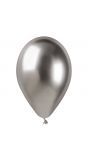 Zilverkleurige chroom ballonnen 5 stuks