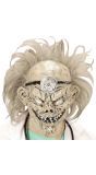 Zombie dokter masker met haar