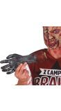 Zombie hand zwart 30 cm halloween