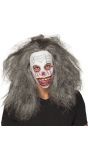 Zombie killer clown masker met haar