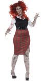 Zombie scholier outfit curvy