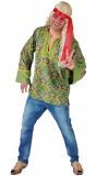 Zomer hippie blouse groen heren