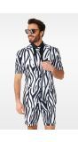 Zomer Zazzy Zebra suit Heren Opposuits