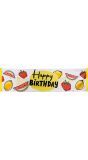 Zomerfruit happy Birthday banner