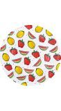 Zomerfruit papieren bordjes 8 stuks