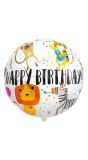 Zoo happy Birthday folieballon