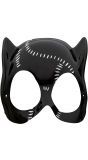 Zwart catwoman masker
