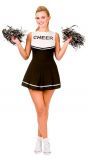 Zwart cheerleader jurkje