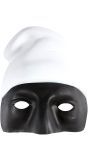 Zwart Pulcinella masker