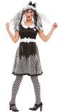 Zwart witte halloween pop outfit