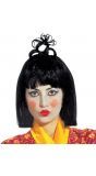 Zwarte chinese Geisha pruik