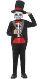 Zwarte day of the dead outfit jongens