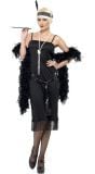 Zwarte flapper Gatsby jurk