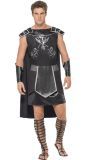 Zwarte gladiator outfit heren