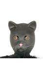 Zwarte kat masker