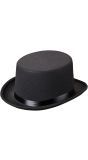 Zwarte luxe hoge hoed