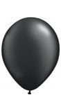 Zwarte metallic ballonnen 10 stuks