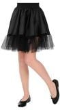 Zwarte petticoat rok meisjes