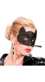 Zwarte poes oogmasker