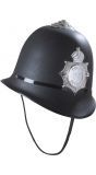 Zwarte politie helm