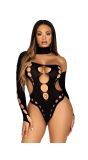 Zwarte sexy festival bodysuit