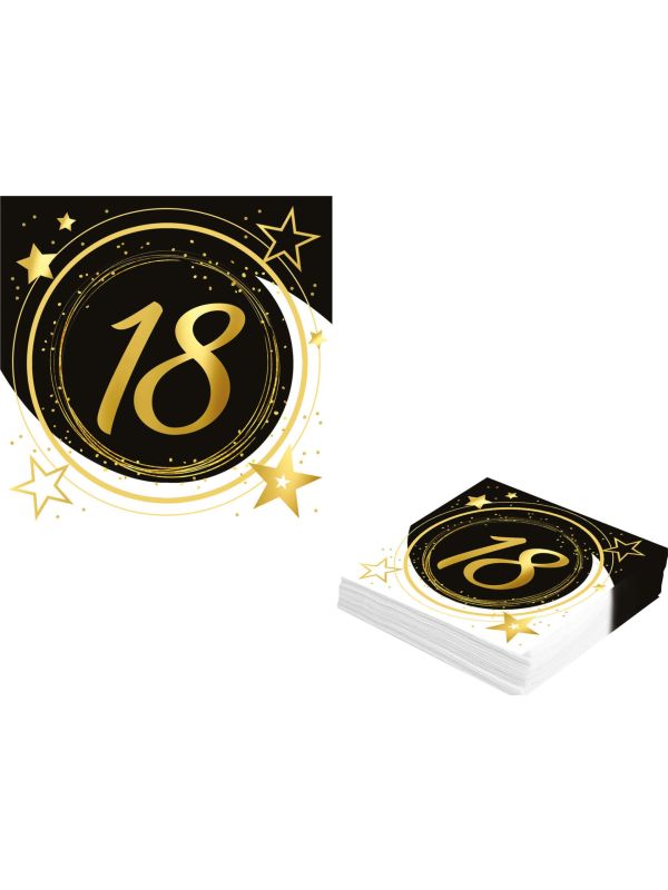 20 papieren servetten 18 jaar main product photo