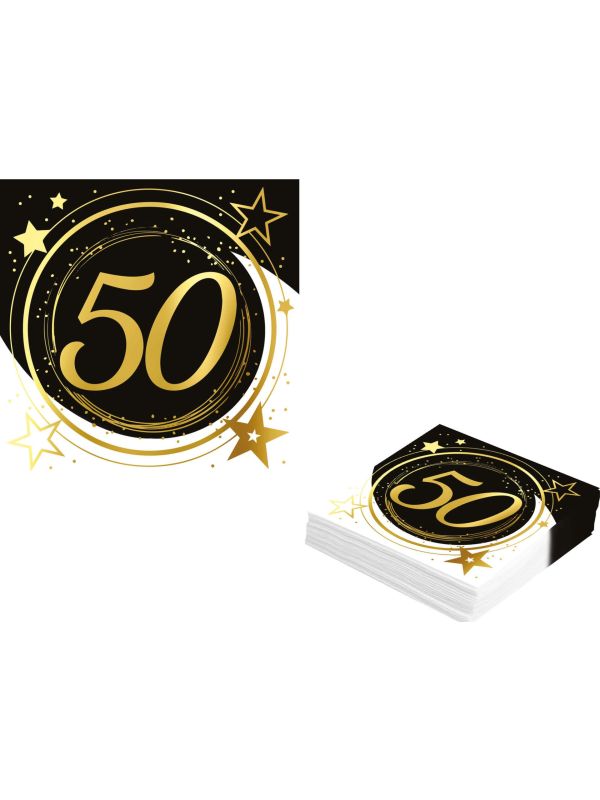 20 papieren servetten 50 jaar main product photo