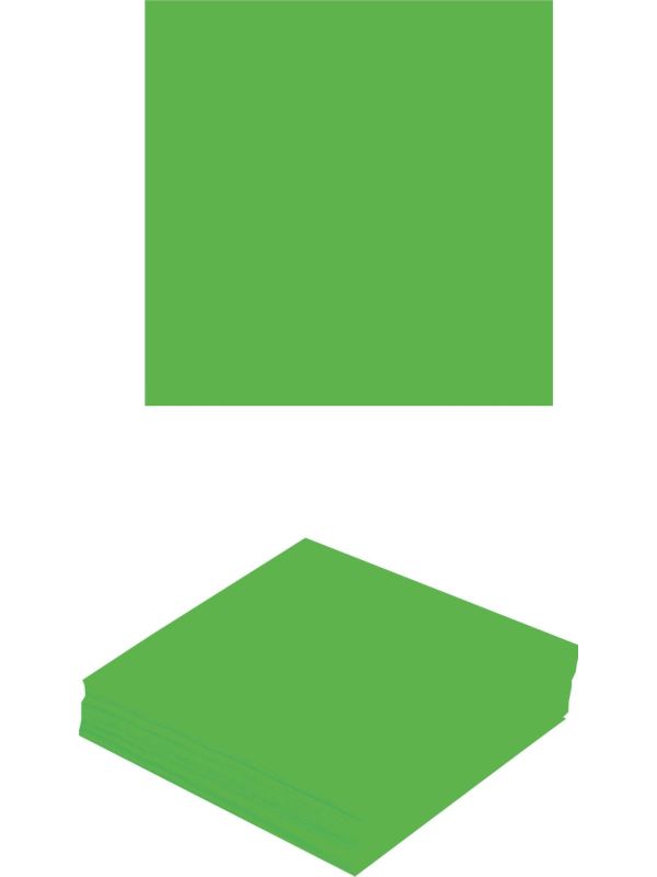 20 papieren servetten neon groen main product photo