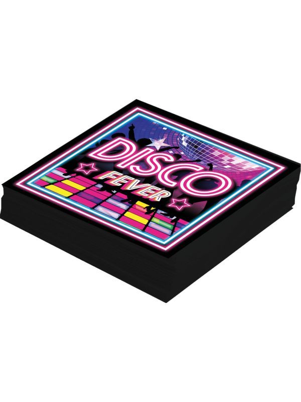 20 papieren servetten retro disco